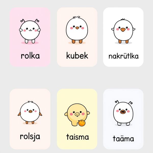 Karty z nazwami (etykiety do nazywania)