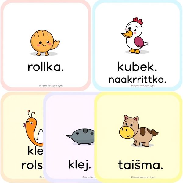 Karty z nazwami (etykiety do nazywania)