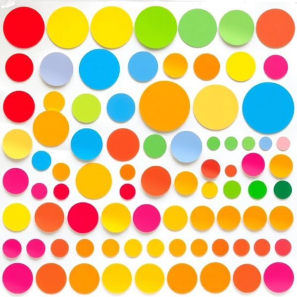 Arkusz naklejek kółeczka