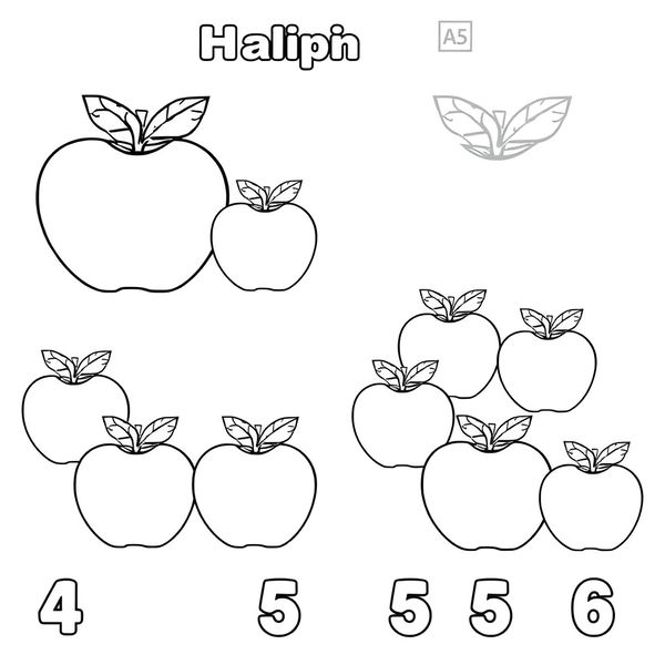 Kolorowanka — grupy jabłek