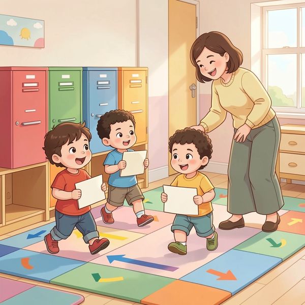 Scena zabawy: dzieci dostarczają listy - Materiały - Dzień Listonosza