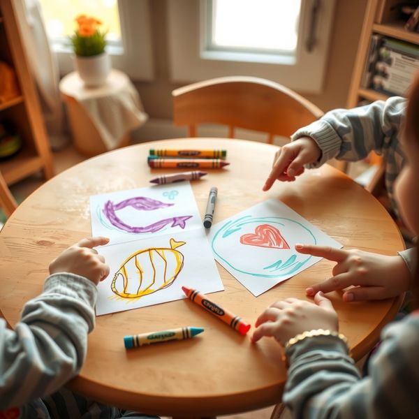 Mini-galeria na stoliku