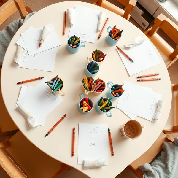 Stanowisko pracy - przygotowany stolik