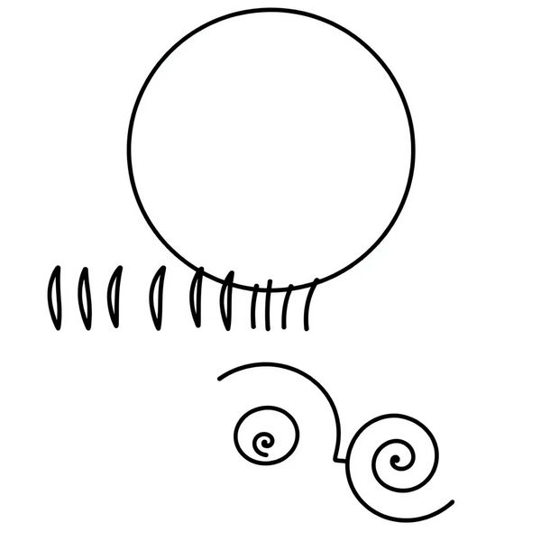 Szablon: Linie i kółka do naśladowania