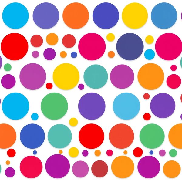 Arkusz kolorowych kółeczek - łuski i oczka (A4)