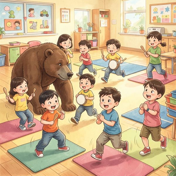 Rytm "Krok po lodzie" - dzieci grają i tupią - Materiały - Dzień Niedźwiedzia Polarnego