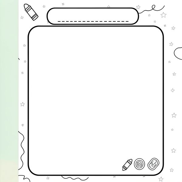 Szablon strony do rysowania - Szablony - Dzień Pisarza