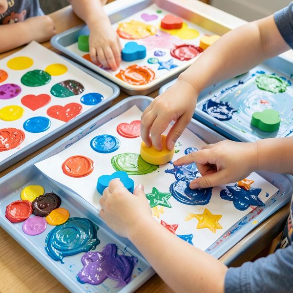 Stacja C — Stempelki i gąbki (scena) - Materiały - Dzień Pisarza