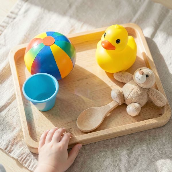 Taca z dużymi przedmiotami - Materiały - Dzień Gramatyki