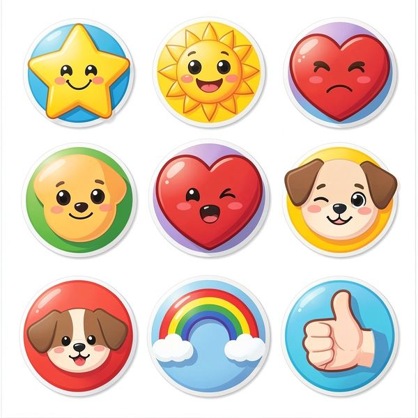 Naklejki nagrody — kolorowe i przyjazne - Materiały - Dzień Gramatyki