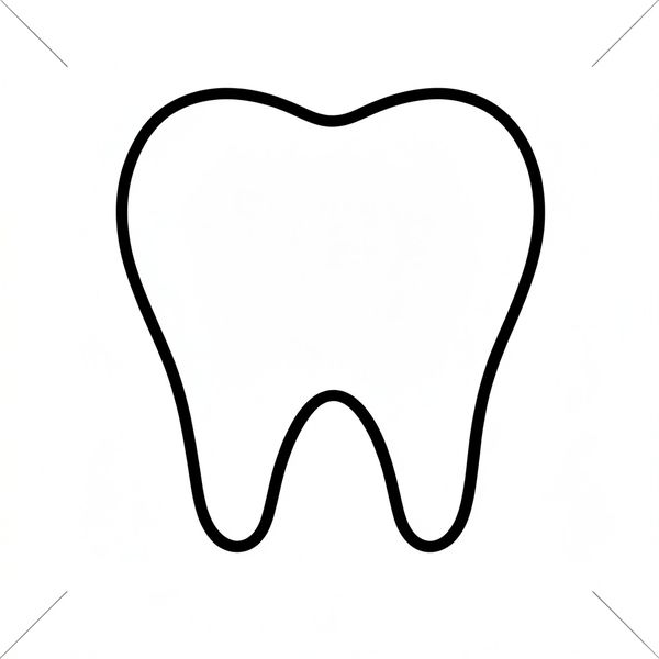 Szablon ząbka — prosty kształt - Szablony - Dzień Dentysty