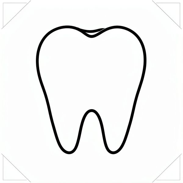 Szablon ząbka — prosty kształt - Szablony - Dzień Dentysty