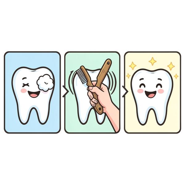 Plakat edukacyjny — Myjemy ząbki (grafika obrazkowa) - Materiały - Dzień Dentysty