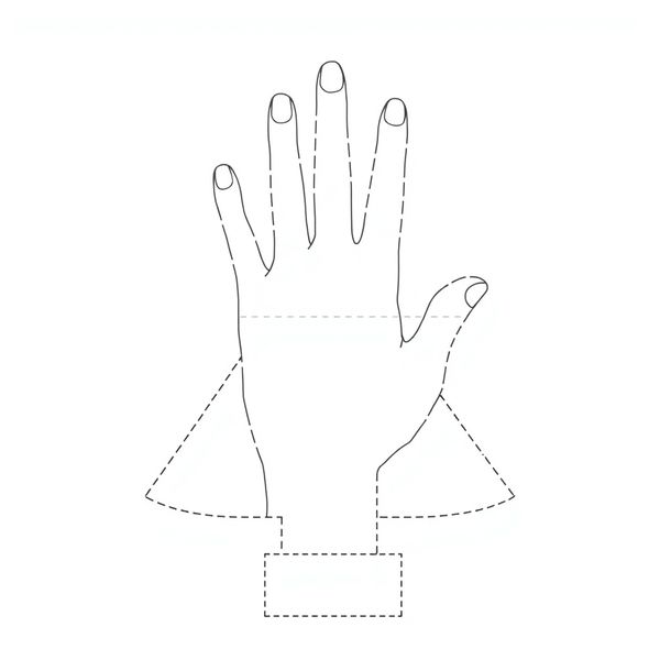 Szablon: Odciski dłoni do choinki