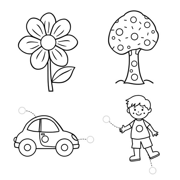 Kolorowanka z miejscami na guziki