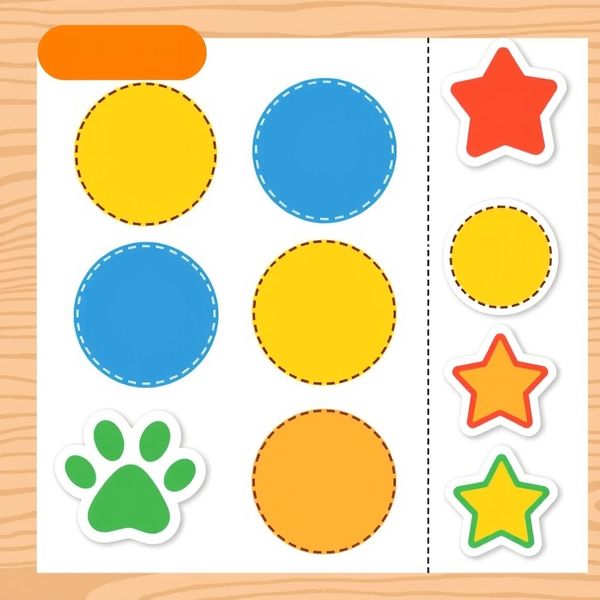 Szablony chusteczek i kółek do wycięcia