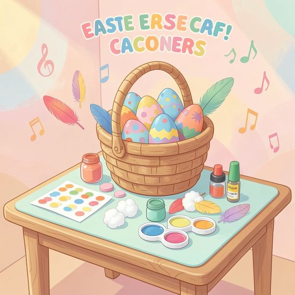 Plakat powitalny / wizualizacja kącika zajęć - Materiały - Wielkanoc