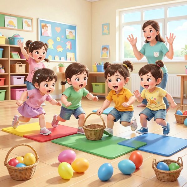 Pisankowy taniec i zbieranie kolorów — scena zbierania - Materiały - Wielkanoc