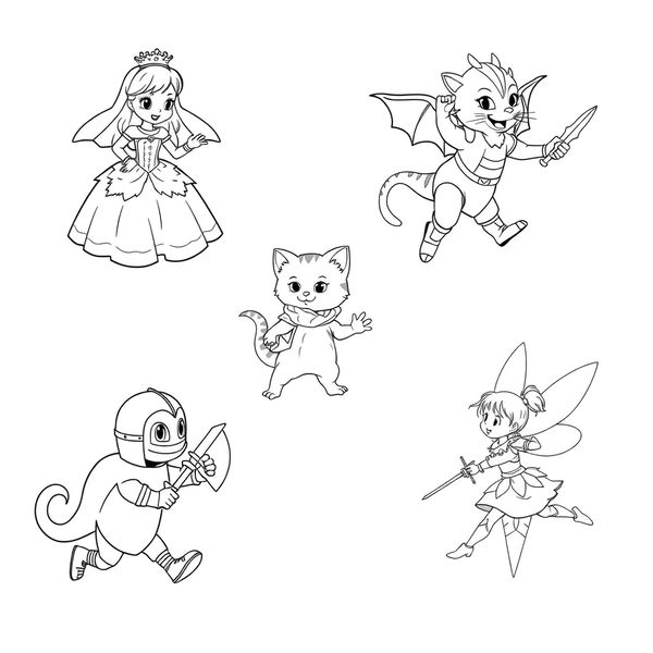 Kolorowanki — postacie do malowania