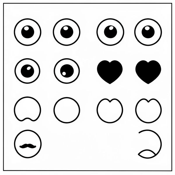 Oczy, nos i pyszczek - wycinanki - Szablony - Dzień Pandy