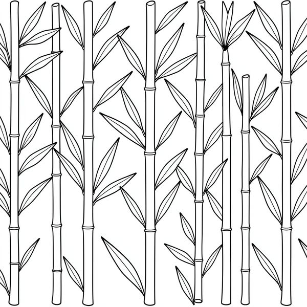 Tło bambusowe - kolorowanka - Kolorowanki - Dzień Pandy