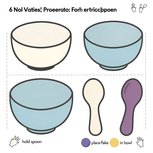 Szablon miseczki i łyżki - Szablony - Dzień Płatków Śniadaniowych