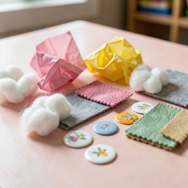 Zbliżenie materiałów sensorycznych - Materiały - Dzień Kobiet