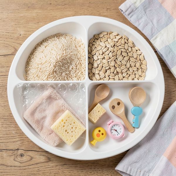 Kufer dotyków — tacka sensoryczna (widok z góry) - Materiały - Dzień Mężczyzn