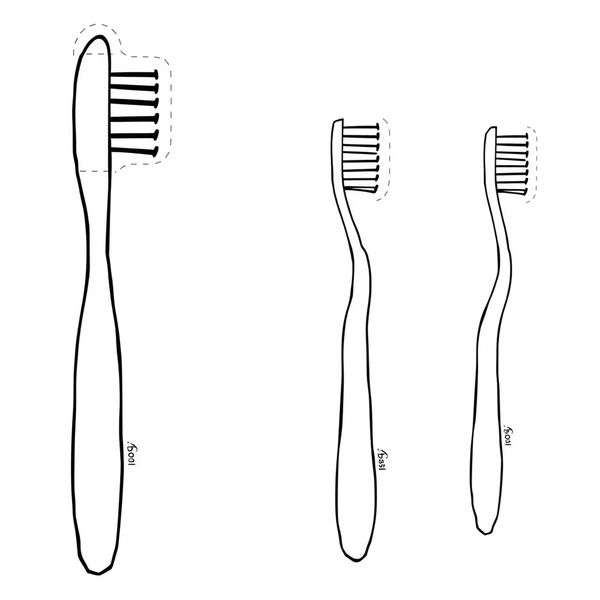 Szablon do dekoracji szczoteczki (wycinanka)