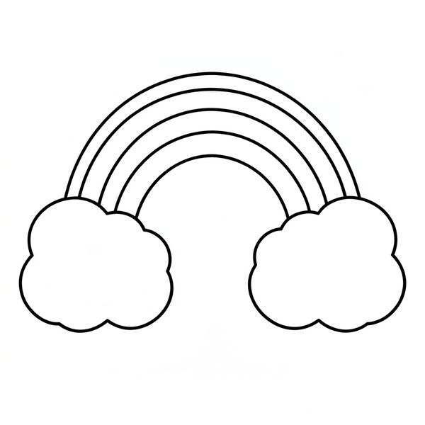 Szablon tęczy A4 - Szablony - Dzień Tęczy