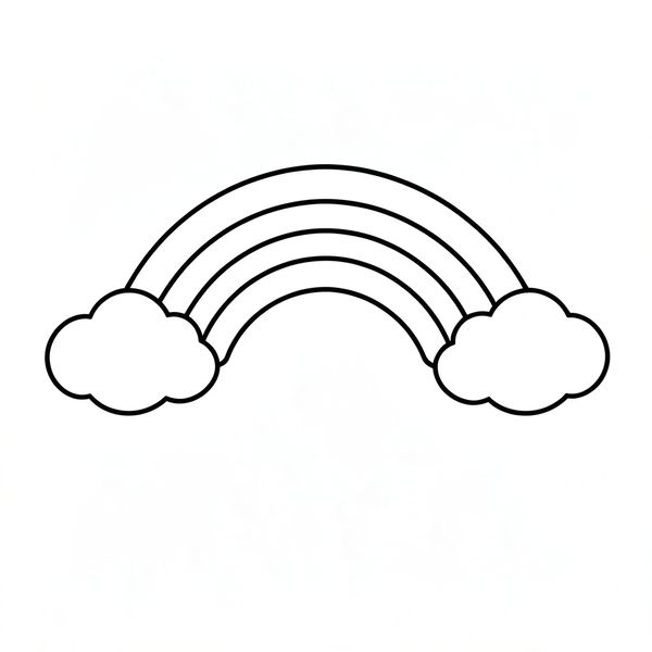 Szablon tęczy A4 - Szablony - Dzień Tęczy