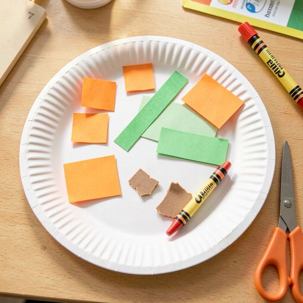 Talerzyk z materiałami — przykładowe ułożenie - Materiały - Dzień Marchewki