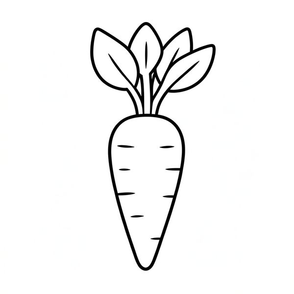 Kolorowanka: duża marchewka - Kolorowanki - Dzień Marchewki