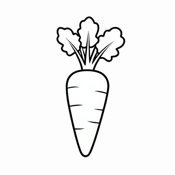 Kolorowanka: duża marchewka - Kolorowanki - Dzień Marchewki