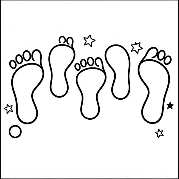 Szablon — Tor stóp do stemplowania - Szablony - Dzień Sportu