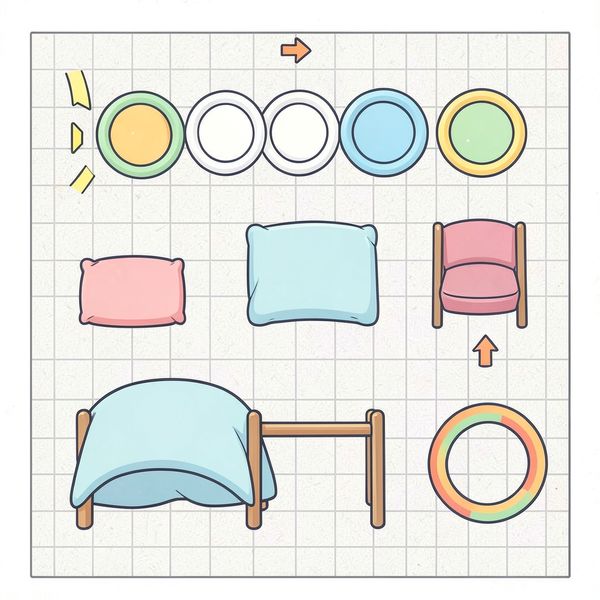 Szablon mini toru przeszkód — widok z góry - Szablony - Dzień Sportu