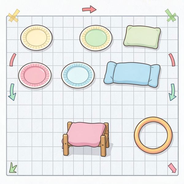 Szablon mini toru przeszkód — widok z góry - Szablony - Dzień Sportu