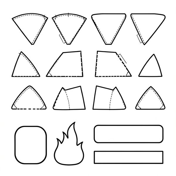 Szablony do wycięcia: stożki, skrzydła, płetwy - Szablony - Dzień Lotnictwa i Kosmonautyki