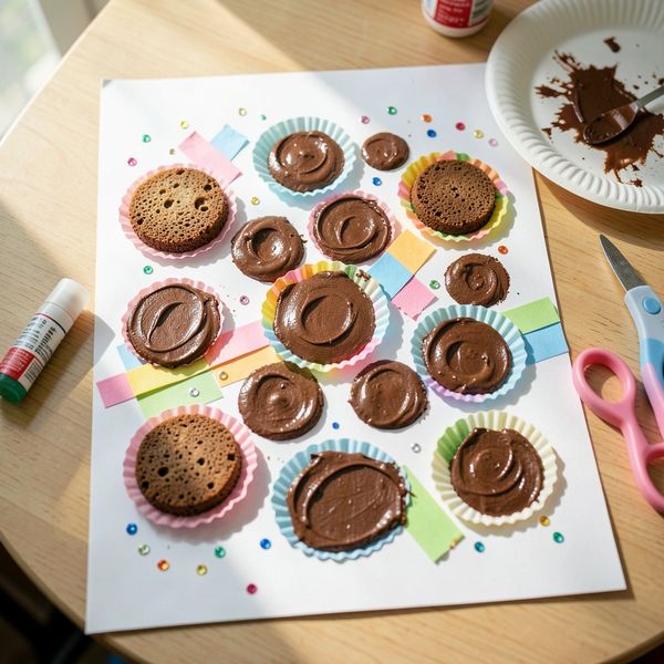 Przykładowa praca — kolaż pralinek - Materiały - Dzień Czekolady