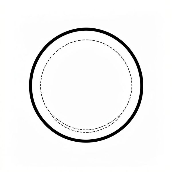 Szablon talerzyka / obrys planety (A3) - Szablony - Dzień Ziemi