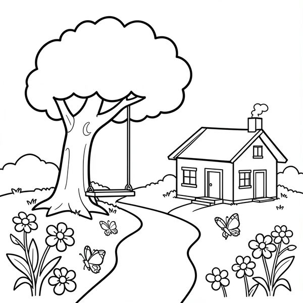 Kolorowanka — miejsce akcji - Kolorowanki - Dzień Książki