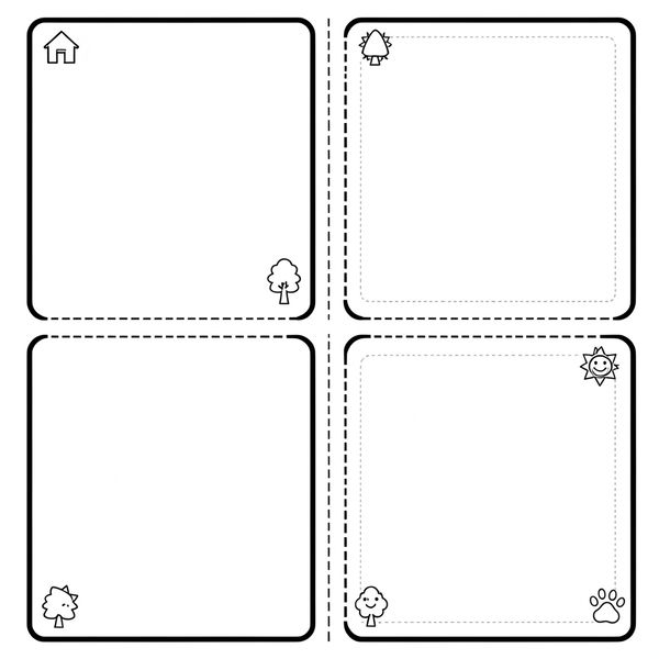 Szablon książeczki A4 do złożenia - Szablony - Dzień Książki
