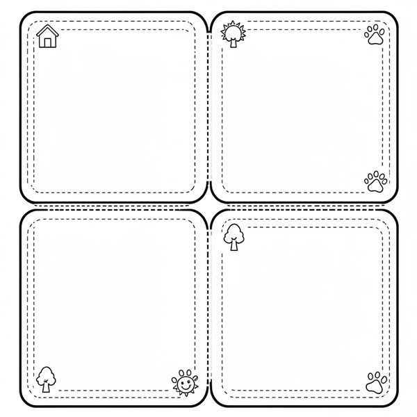 Szablon książeczki A4 do złożenia - Szablony - Dzień Książki