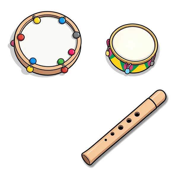 Szablony obrazków instrumentów - Szablony - Dzień Tańca