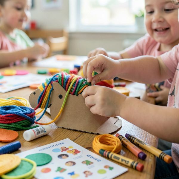 Zdjęcie: dłonie przyklejające grzywę - Materiały - Dzień Konia