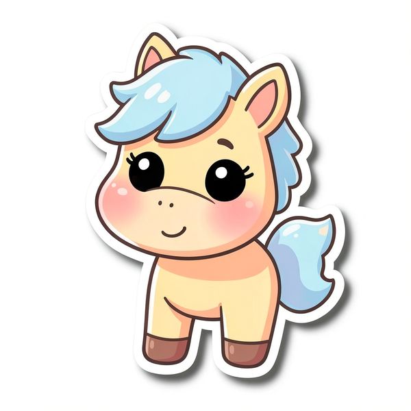 Naklejka/ikona: Mały konik - Materiały - Dzień Konia