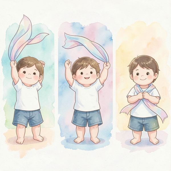 Instrukcja: Taniec z chustami - Szablony - Dzień Szczęścia