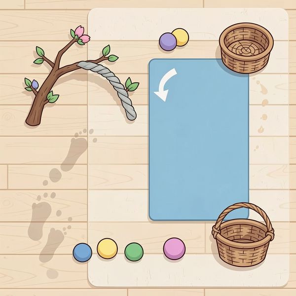 Mini tor przeszkód — elementy (plan) - Szablony - Pierwszy Dzień Wiosny