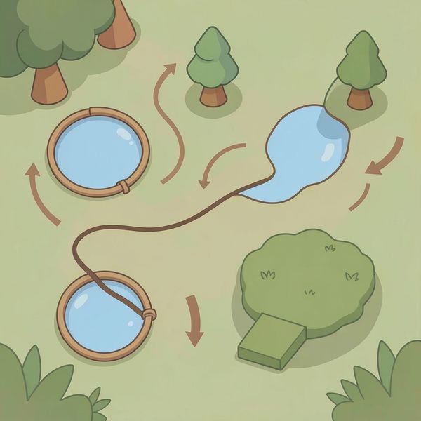 Mapa toru przeszkód — Ścieżka przez las - Szablony - Dzień Lasu