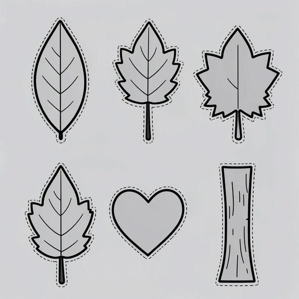 Szablony do wycinania i podrwania - Szablony - Dzień Lasu